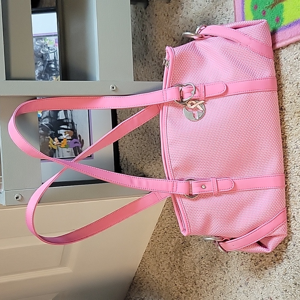 The SAK pink breast cancer satchel